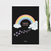 Rainbow Bridge Huisdierherdenking | Voor altijd in Kaart (Achterkant)