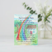 Rainbow Bridge Huisdierrouw Condoleance Kaarten op (Staand voorkant)