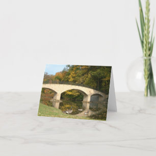 Rainbow Bridge in de herfst bij Grove City College Kaart
