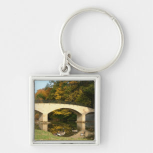 Rainbow Bridge in de herfst bij Grove City College Sleutelhanger