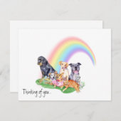 Rainbow Bridge Kaart - Verlies van huisdieren - Co (Voorkant / Achterkant)
