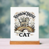 Rainbow Bridge Kat Kat Herdenking Rainbow Bridge V Acryl Bord (Neutraal)