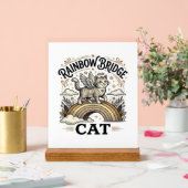 Rainbow Bridge Kat Kat Herdenking Rainbow Bridge V Acryl Bord (Huwelijk)