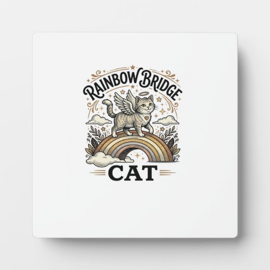 Rainbow Bridge Kat Kat Herdenking Rainbow Bridge V Fotoplaat (Voorkant)