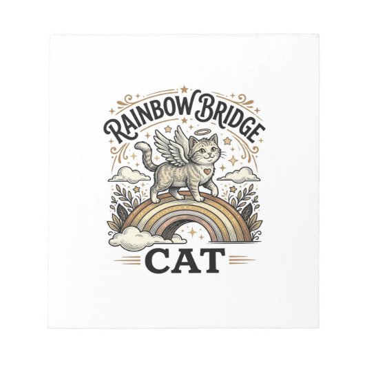 Rainbow Bridge Kat Kat Herdenking Rainbow Bridge V Notitieblok (Voorkant)