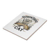 Rainbow Bridge Kat Kat Herdenking Rainbow Bridge V Tegeltje (Zijkant)