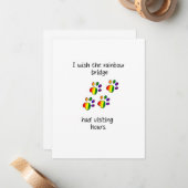 Rainbow Bridge Light Flat Note Kaart Notitiekaartje (Voorkant / Achterkant in situ)