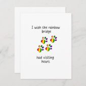 Rainbow Bridge Light Flat Note Kaart Notitiekaartje (Voorkant / Achterkant)