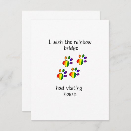 Rainbow Bridge Light Flat Note Kaart Notitiekaartje (Voorkant / Achterkant)