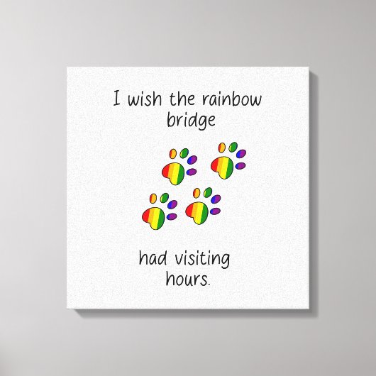 Rainbow Bridge Light Stretched Canvas Print (Voorkant)