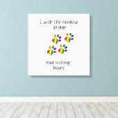 Rainbow Bridge Light Stretched Canvas Print (Insitu (Houten vloer))