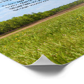 Rainbow Bridge Male Dog Sympathie Poster, aangepas Poster (Hoek)