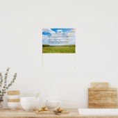 Rainbow Bridge Male Dog Sympathie Poster, aangepas Poster (Keuken)