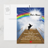 Rainbow Bridge Memorial for Rabbits Briefkaart (Voorkant / Achterkant)