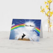 Rainbow Bridge Memorial for Rabbits Kaart (Gele Bloem)
