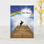 Rainbow Bridge Memorial for Rabbits Kaart (Gele Bloem)