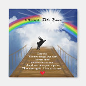 Rainbow Bridge Memorial for Rabbits Magneet (Voorkant)