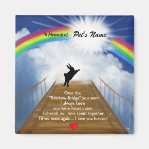 Rainbow Bridge Memorial for Rabbits Magneet