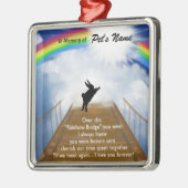 Rainbow Bridge Memorial for Rabbits Metalen Ornament (Links)