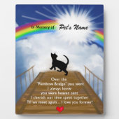Rainbow Bridge Memorial Poem for Cats Fotoplaat (Voorkant)