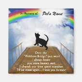 Rainbow Bridge Memorial Poem for Cats Magneet (Voorkant)
