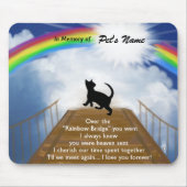 Rainbow Bridge Memorial Poem for Cats Muismat (Voorkant)
