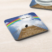 Rainbow Bridge Memorial Poem voor Hamsters Drankjes Onderzetter (Linkerzijde)