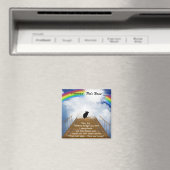 Rainbow Bridge Memorial Poem voor Hamsters Magneet (Insitu (Vaatwasser))