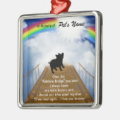 Rainbow Bridge Memorial Poem voor varkens Metalen Ornament (Links)