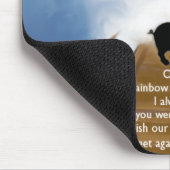 Rainbow Bridge Memorial Poem voor varkens Muismat (Hoek)