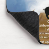 Rainbow Bridge Memorial Poem voor varkens Muismat (Hoek)