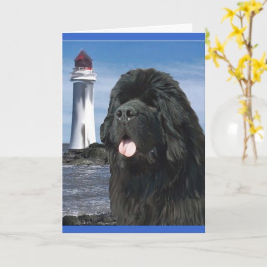 Rainbow Bridge Newfoundland hond Kaart (Gele Bloem)