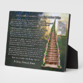 Rainbow Bridge Pet Herdenking Keepomwille Fotoplaat (Zijkant)