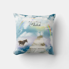 Rainbow Bridge Pet Horse Memorial Kussen