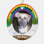 Rainbow Bridge Pet Loss Keramisch Ornament (Links)