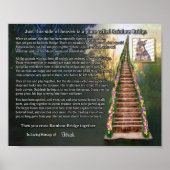 Rainbow Bridge Pet Loss Photo Wall Print (Voorkant)