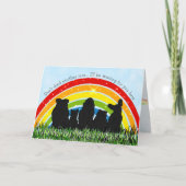 Rainbow Bridge Pet Loss Sympathie Kaart (Voorkant)