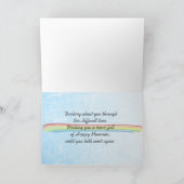 Rainbow Bridge Pet Loss Sympathy Card Kaart (Binnen)