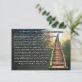 Rainbow Bridge Pet Lost Sympathikaart Kaart (Staand voorkant)