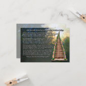 Rainbow Bridge Pet Lost Sympathikaart Kaart (Voorkant / Achterkant in situ)