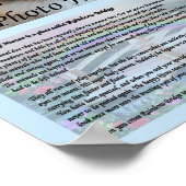 Rainbow Bridge Pet Memorial Blue Poster (Hoek)