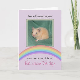 Rainbow Bridge Pet Memorial Kaart