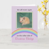  Rainbow Bridge Pet Memorial Kaart (Gele Bloem)