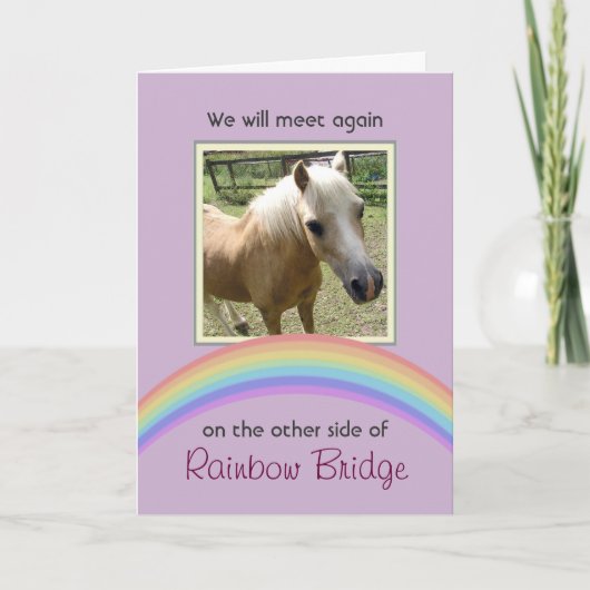 Rainbow Bridge Pet Memorial Kaart (Voorkant)