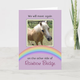 Rainbow Bridge Pet Memorial Kaart