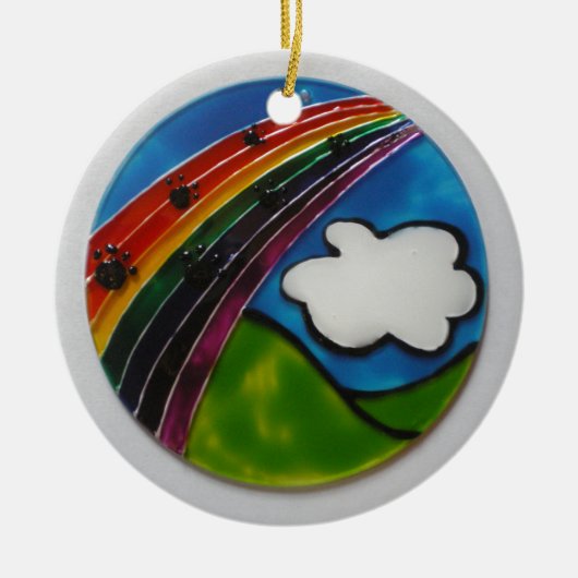 Rainbow Bridge Pet Memorial Keramisch Ornament (Voorkant)