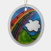 Rainbow Bridge Pet Memorial Keramisch Ornament (Links)