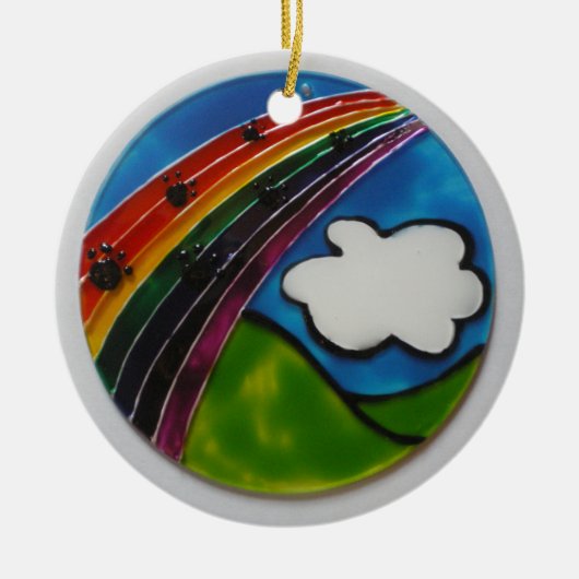 Rainbow Bridge Pet Memorial Keramisch Ornament (Voorkant)