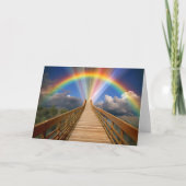 Rainbow Bridge Pet Memorial Loss Cat Dog Kaart (Voorkant)