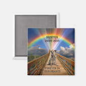Rainbow Bridge Pet Memorial Loss past zich aan Magneet (Voorkant / Achterkant)